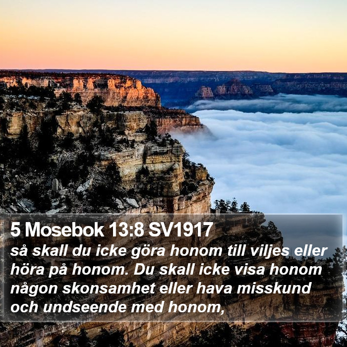 5 Mosebok 13:8 SV1917 Bible Study