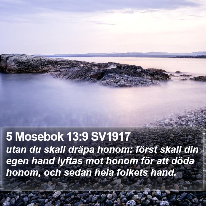 5 Mosebok 13:9 SV1917 Bible Study