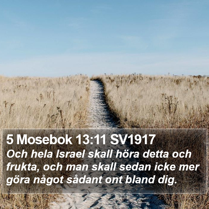 5 Mosebok 13:11 SV1917 Bible Study