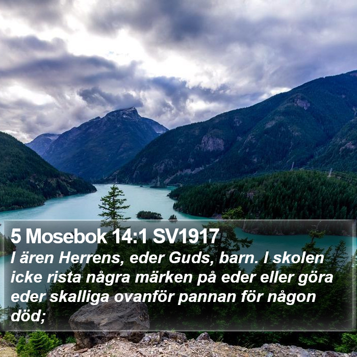5 Mosebok 14:1 SV1917 Bible Study