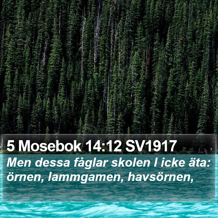 5 Mosebok 14:12 SV1917 Bible Study