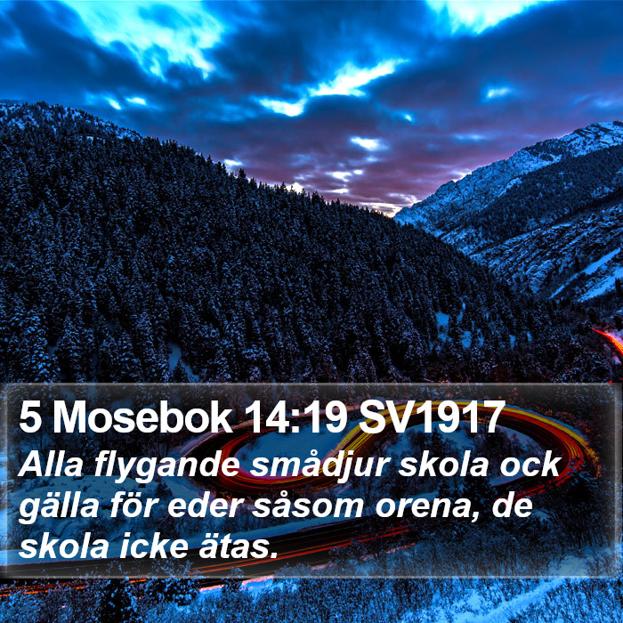5 Mosebok 14:19 SV1917 Bible Study