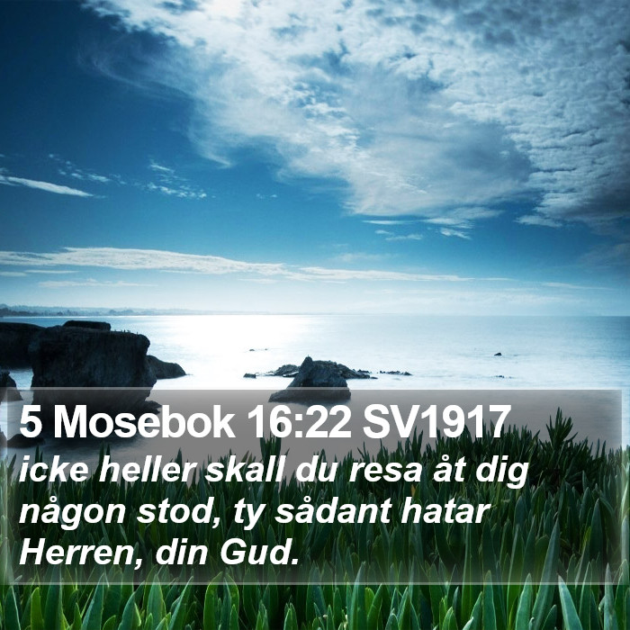 5 Mosebok 16:22 SV1917 Bible Study