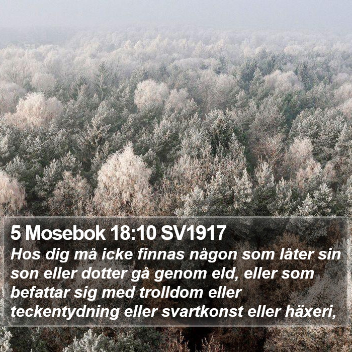 5 Mosebok 18:10 SV1917 Bible Study