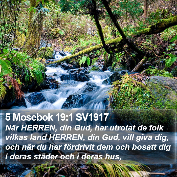 5 Mosebok 19:1 SV1917 Bible Study