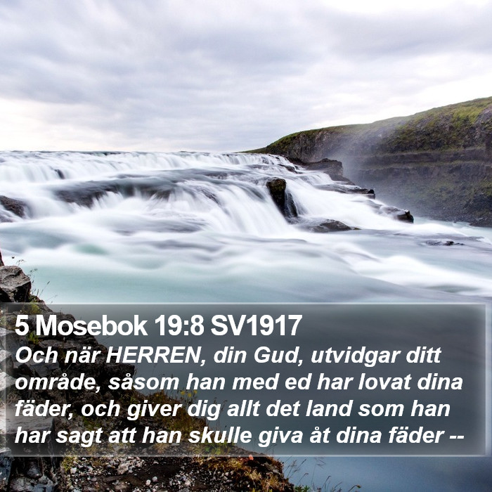 5 Mosebok 19:8 SV1917 Bible Study