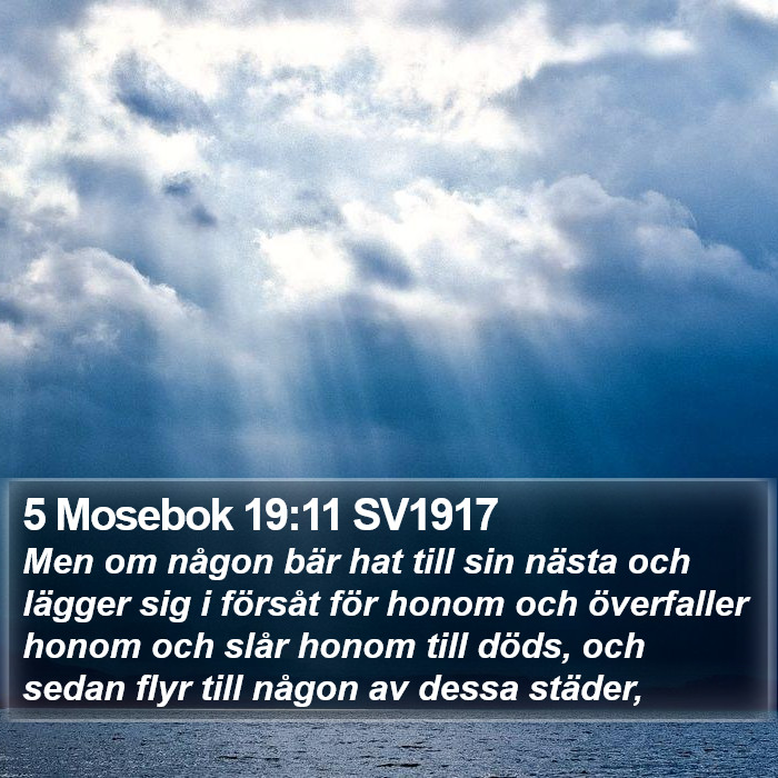 5 Mosebok 19:11 SV1917 Bible Study