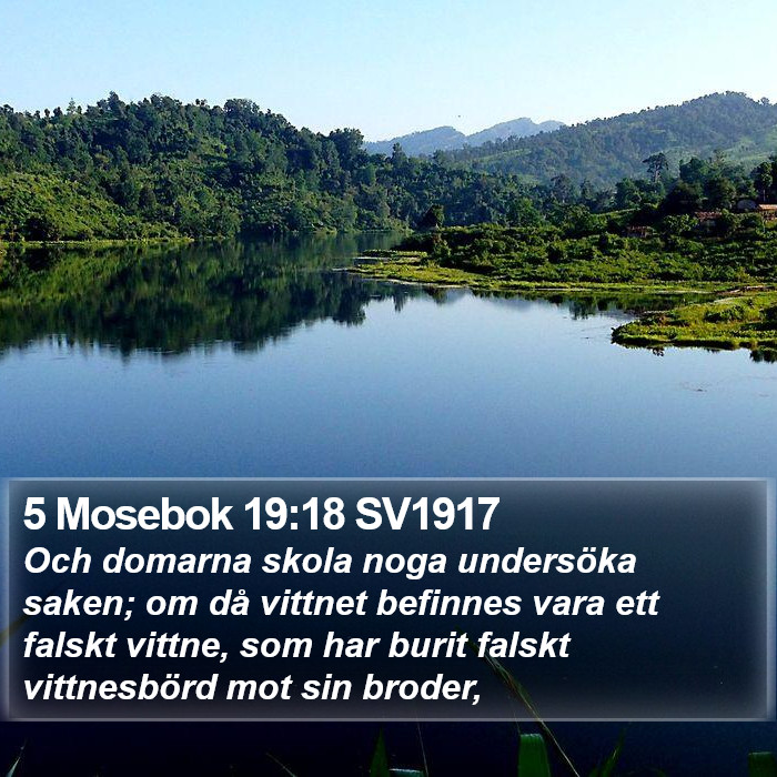 5 Mosebok 19:18 SV1917 Bible Study