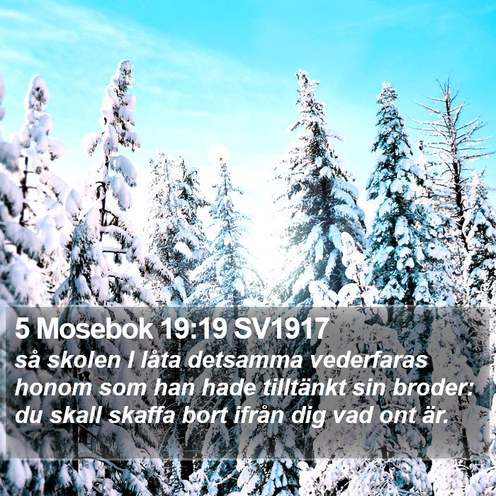 5 Mosebok 19:19 SV1917 Bible Study