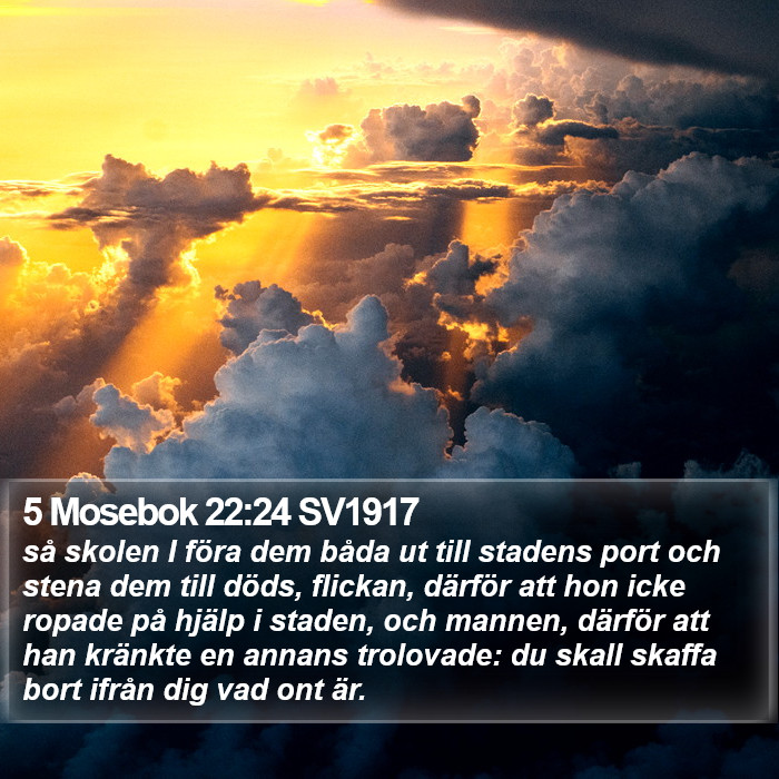 5 Mosebok 22:24 SV1917 Bible Study