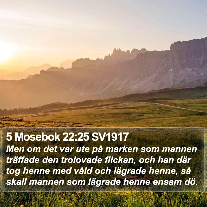 5 Mosebok 22:25 SV1917 Bible Study