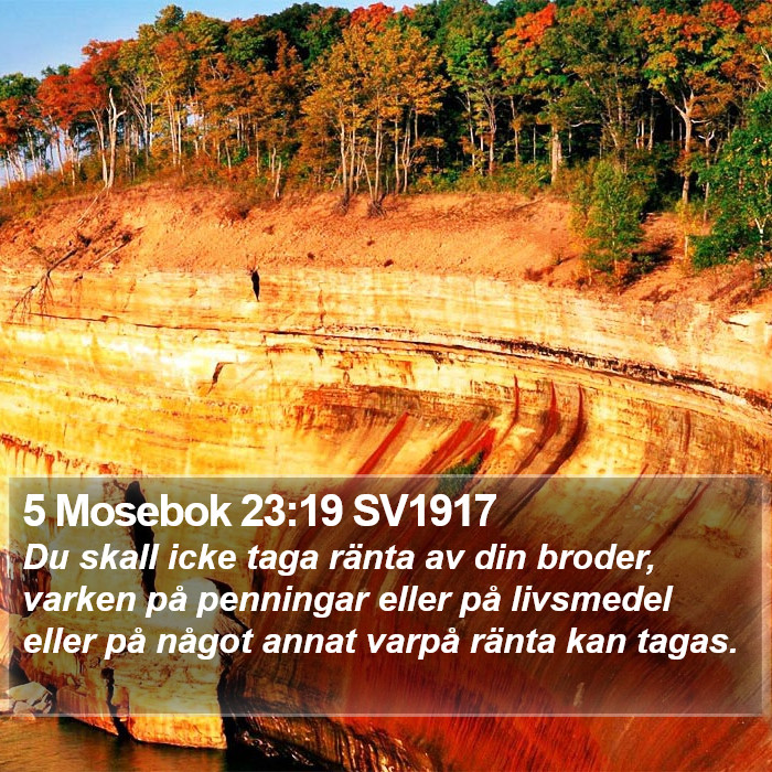 5 Mosebok 23:19 SV1917 Bible Study