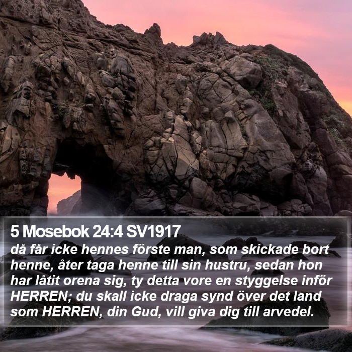 5 Mosebok 24:4 SV1917 Bible Study