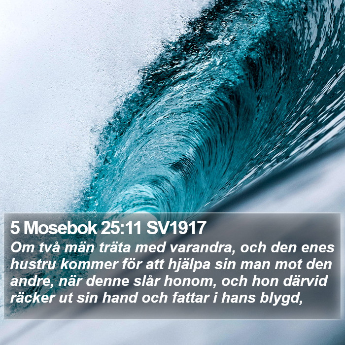 5 Mosebok 25:11 SV1917 Bible Study