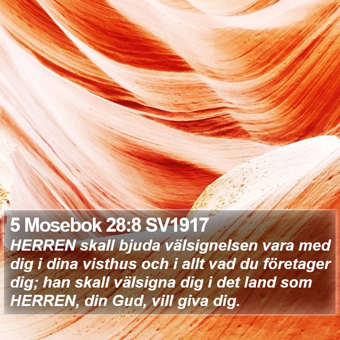 5 Mosebok 28:8 SV1917 Bible Study