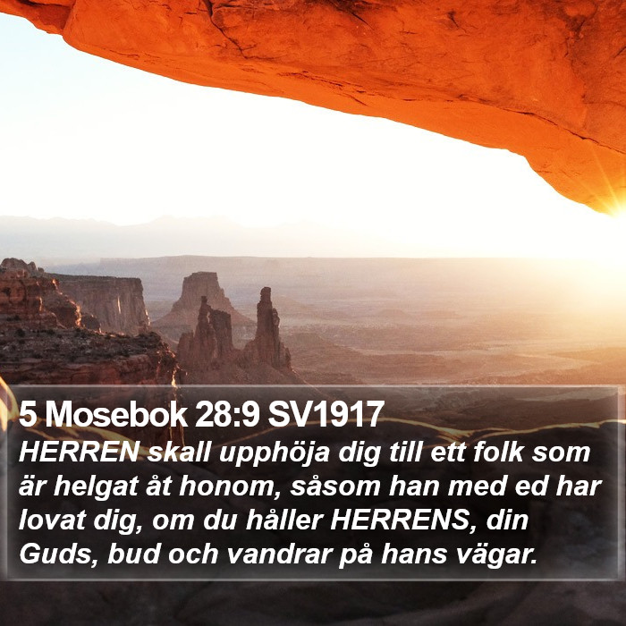 5 Mosebok 28:9 SV1917 Bible Study