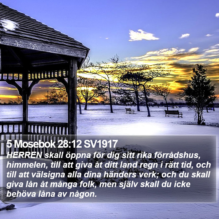 5 Mosebok 28:12 SV1917 Bible Study