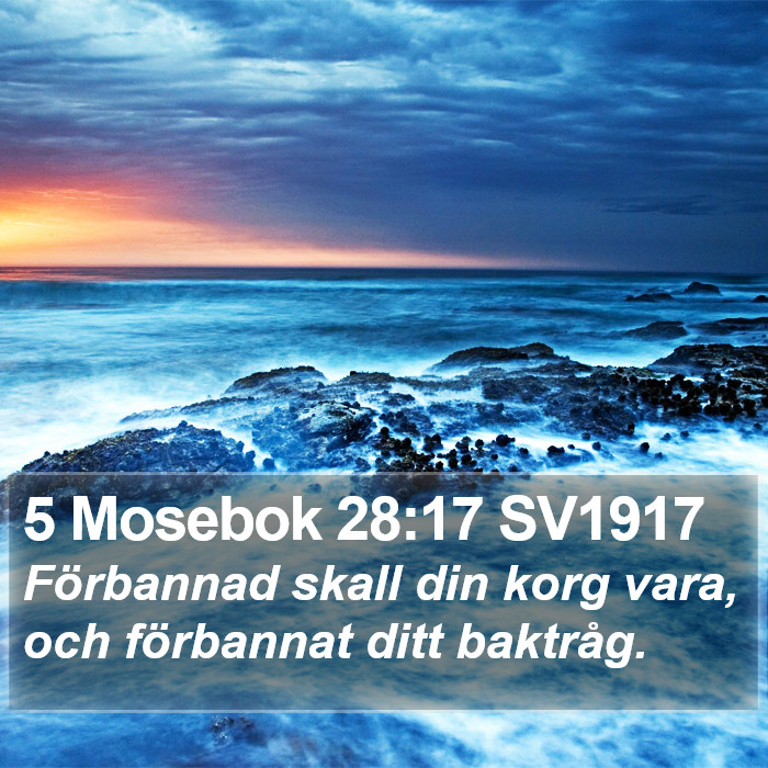 5 Mosebok 28:17 SV1917 Bible Study