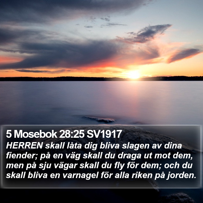 5 Mosebok 28:25 SV1917 Bible Study