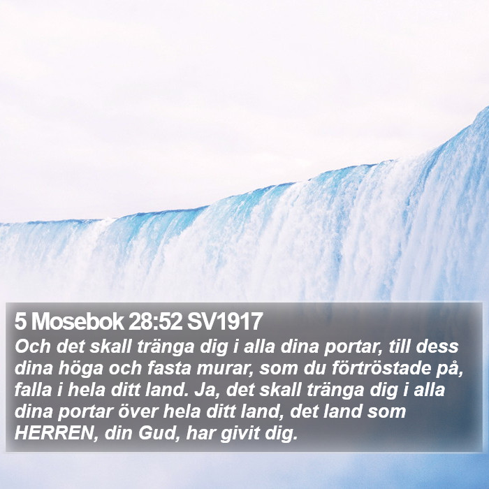 5 Mosebok 28:52 SV1917 Bible Study