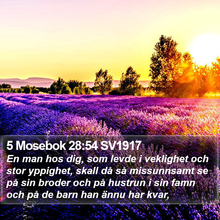 5 Mosebok 28:54 SV1917 Bible Study