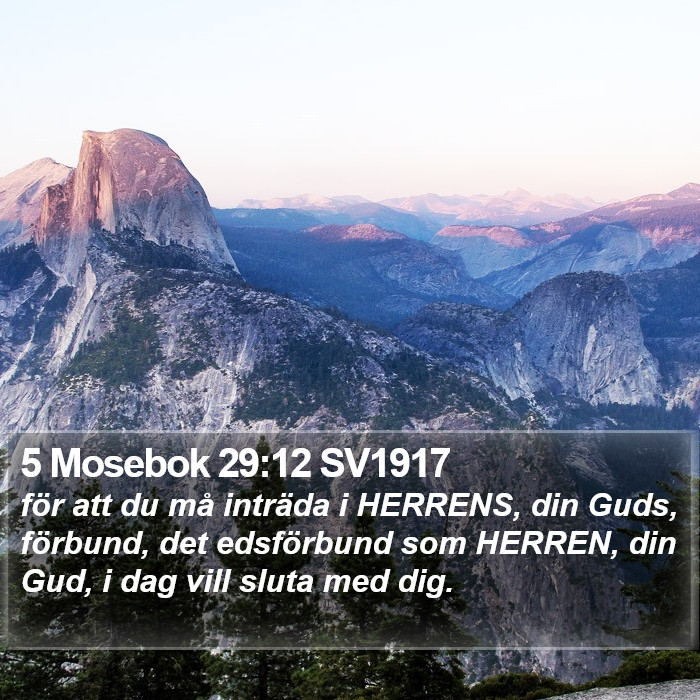 5 Mosebok 29:12 SV1917 Bible Study