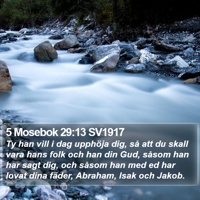 5 Mosebok 29:13 SV1917 Bible Study