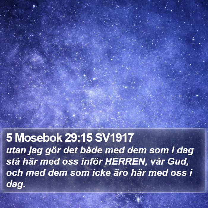 5 Mosebok 29:15 SV1917 Bible Study