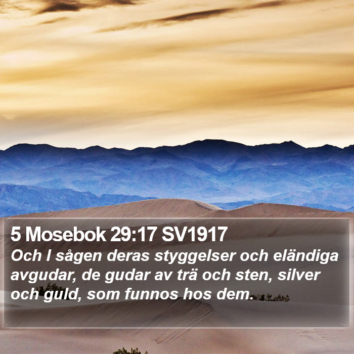 5 Mosebok 29:17 SV1917 Bible Study