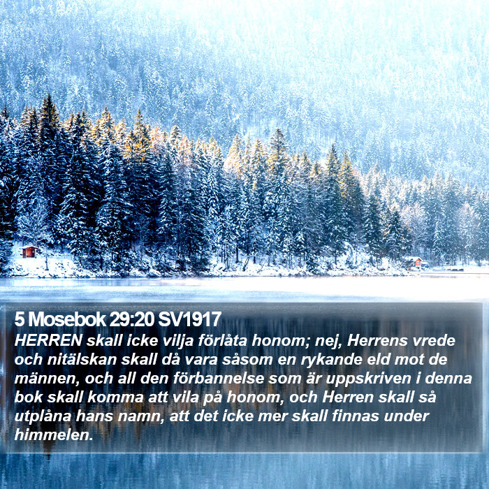 5 Mosebok 29:20 SV1917 Bible Study
