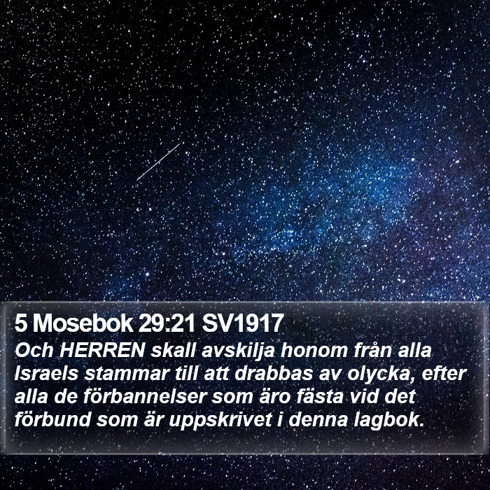 5 Mosebok 29:21 SV1917 Bible Study