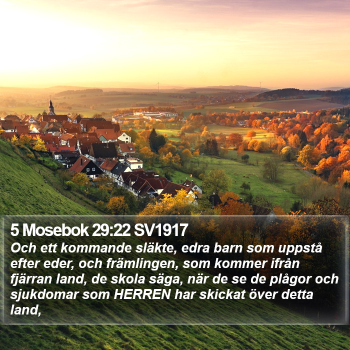 5 Mosebok 29:22 SV1917 Bible Study