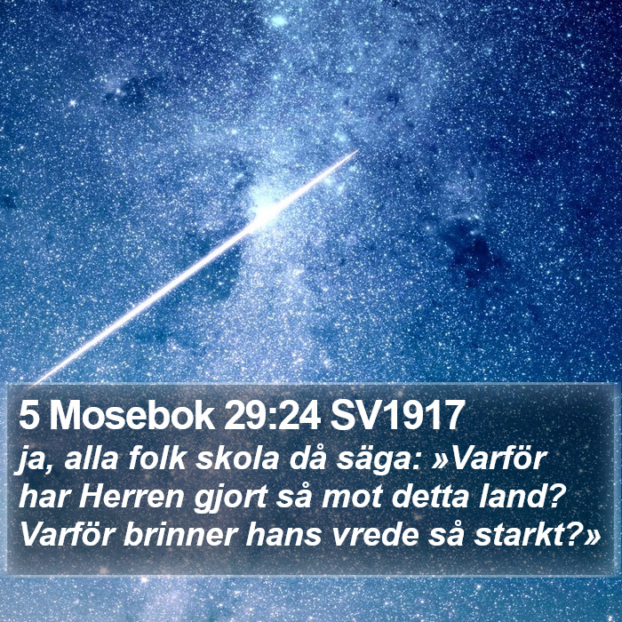 5 Mosebok 29:24 SV1917 Bible Study