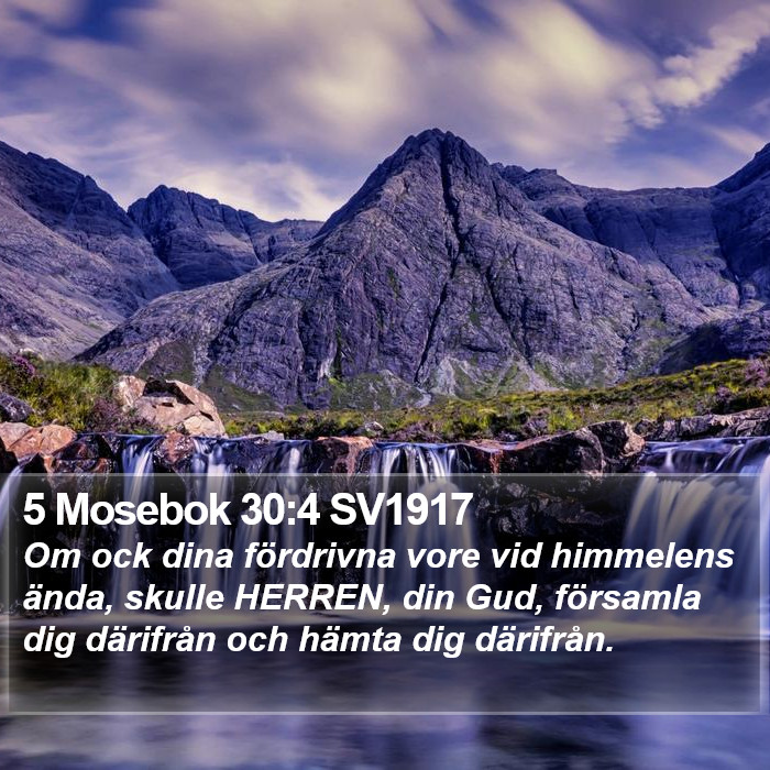 5 Mosebok 30:4 SV1917 Bible Study