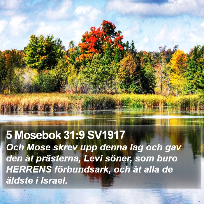 5 Mosebok 31:9 SV1917 Bible Study