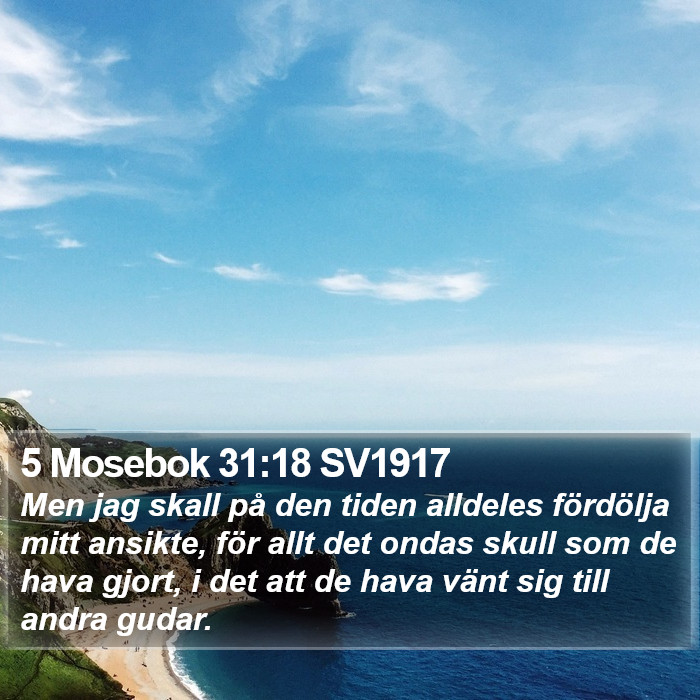 5 Mosebok 31:18 SV1917 Bible Study