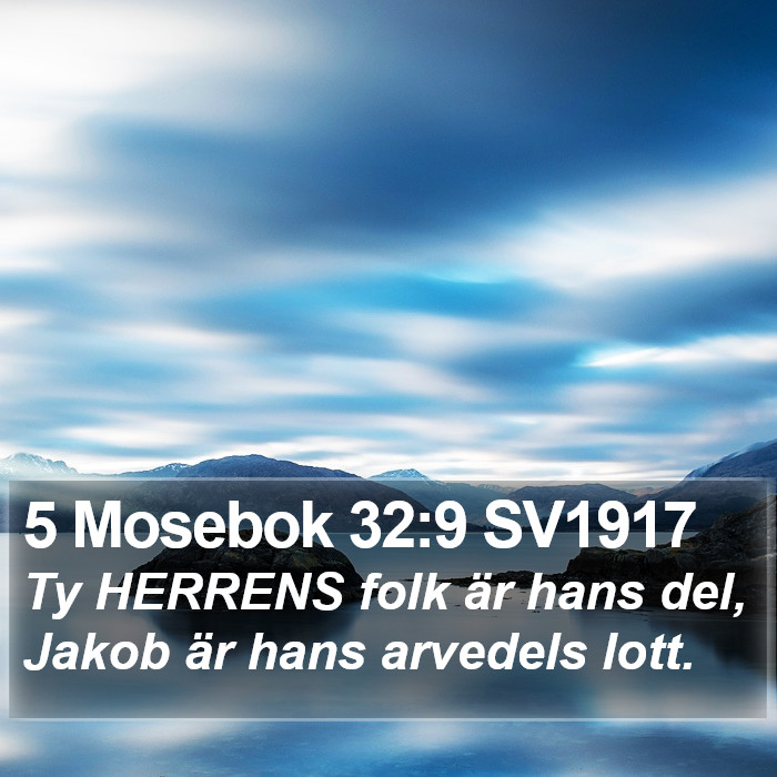 5 Mosebok 32:9 SV1917 Bible Study