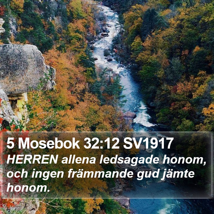 5 Mosebok 32:12 SV1917 Bible Study