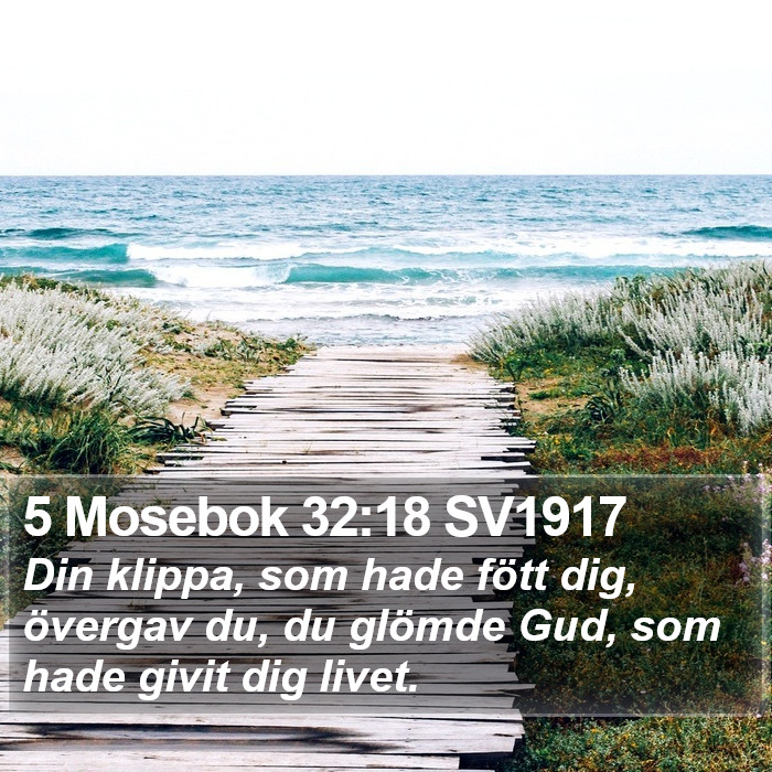 5 Mosebok 32:18 SV1917 Bible Study