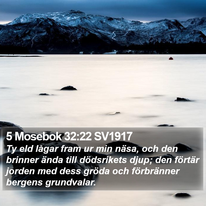 5 Mosebok 32:22 SV1917 Bible Study