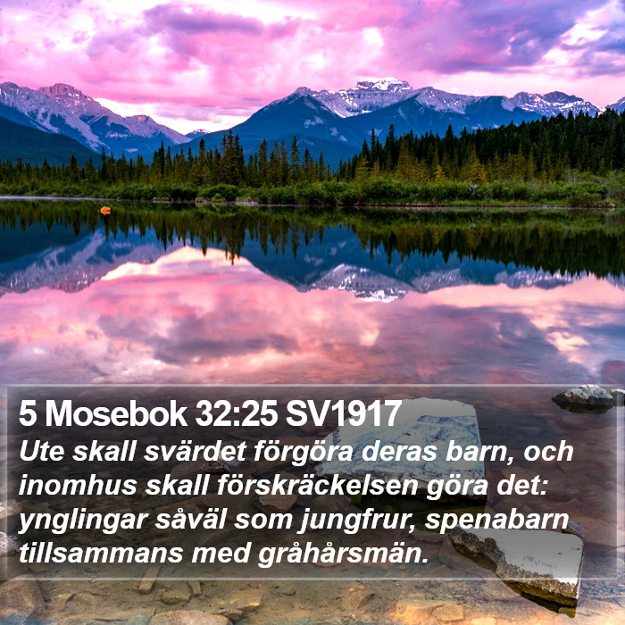 5 Mosebok 32:25 SV1917 Bible Study