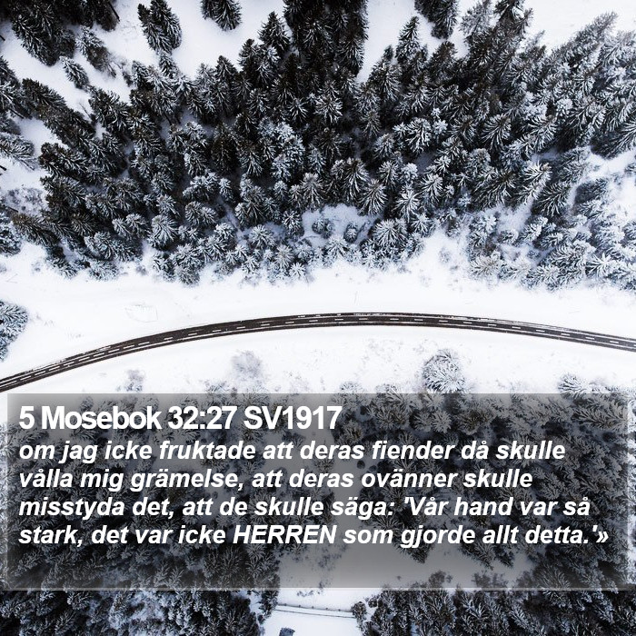 5 Mosebok 32:27 SV1917 Bible Study