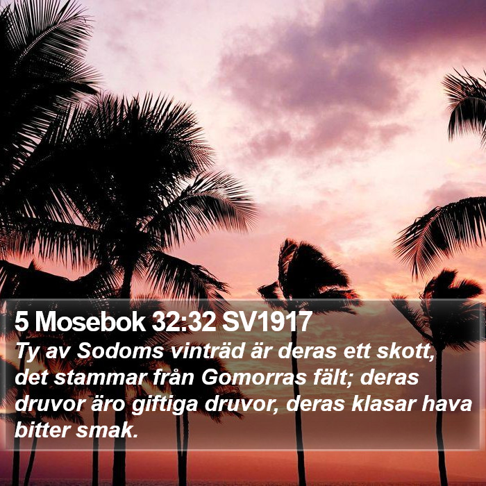 5 Mosebok 32:32 SV1917 Bible Study