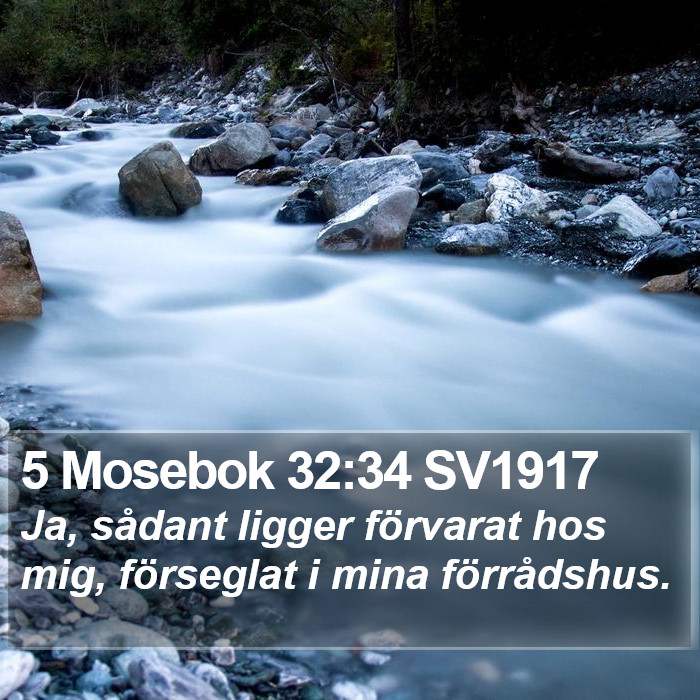 5 Mosebok 32:34 SV1917 Bible Study