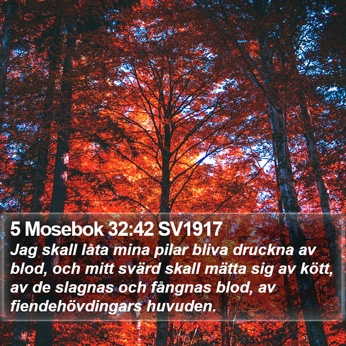 5 Mosebok 32:42 SV1917 Bible Study