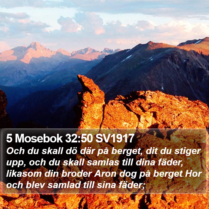 5 Mosebok 32:50 SV1917 Bible Study