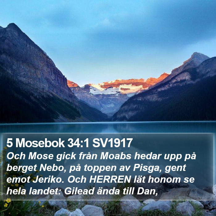 5 Mosebok 34:1 SV1917 Bible Study