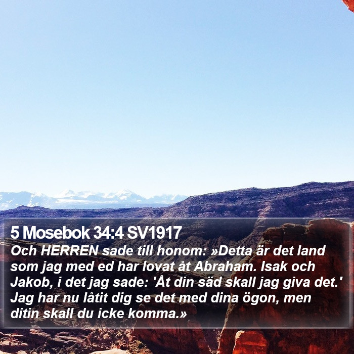 5 Mosebok 34:4 SV1917 Bible Study