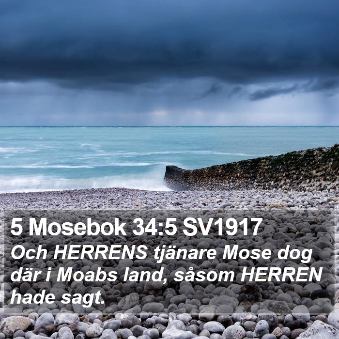 5 Mosebok 34:5 SV1917 Bible Study
