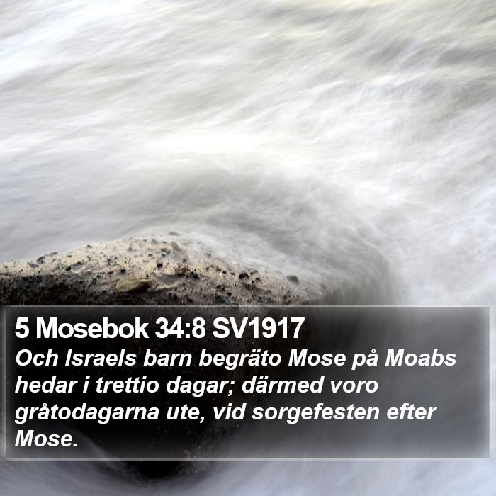5 Mosebok 34:8 SV1917 Bible Study